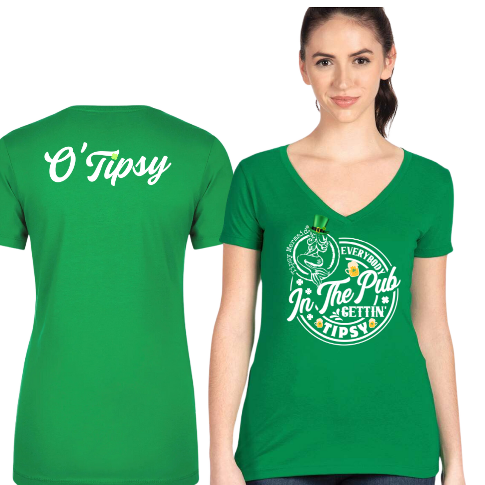 Tipsy Mermaid® 2025 St. Paddy Day Edition V-Neck