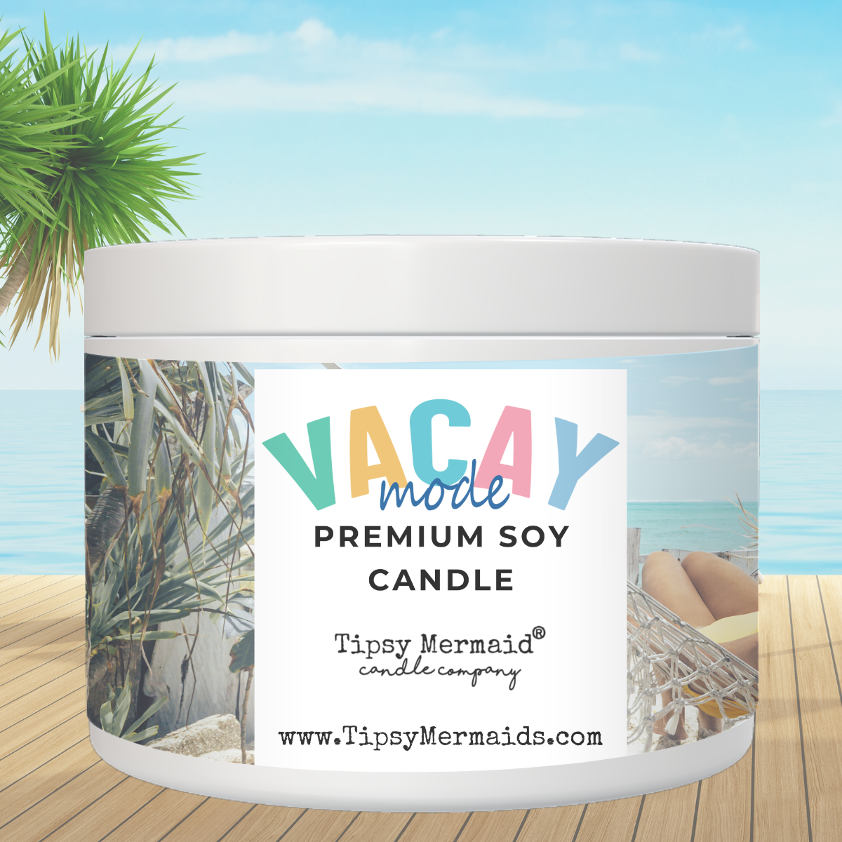 Candle-  Vacay Mode Premium Soy Candle