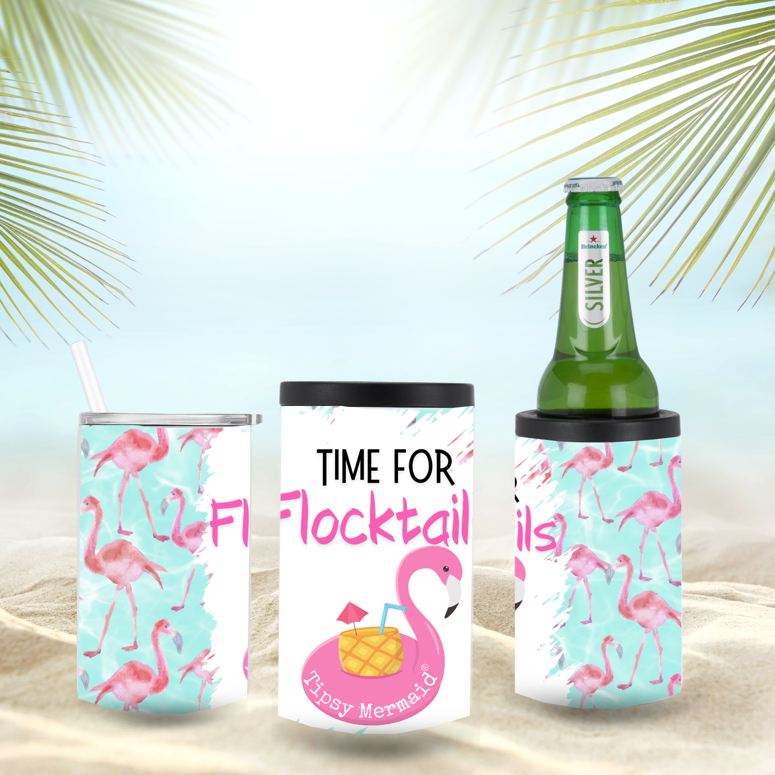 Tipsy Mermaid® Time for Flocktails 2-in-1 Cupzie