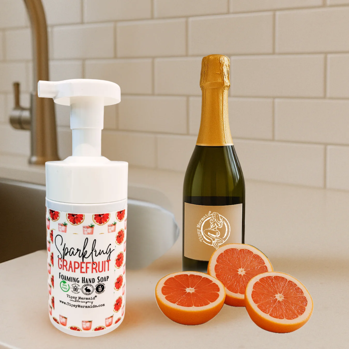 Tipsy Mermaid® Sparkling Grapefruit Foaming Hand Soap