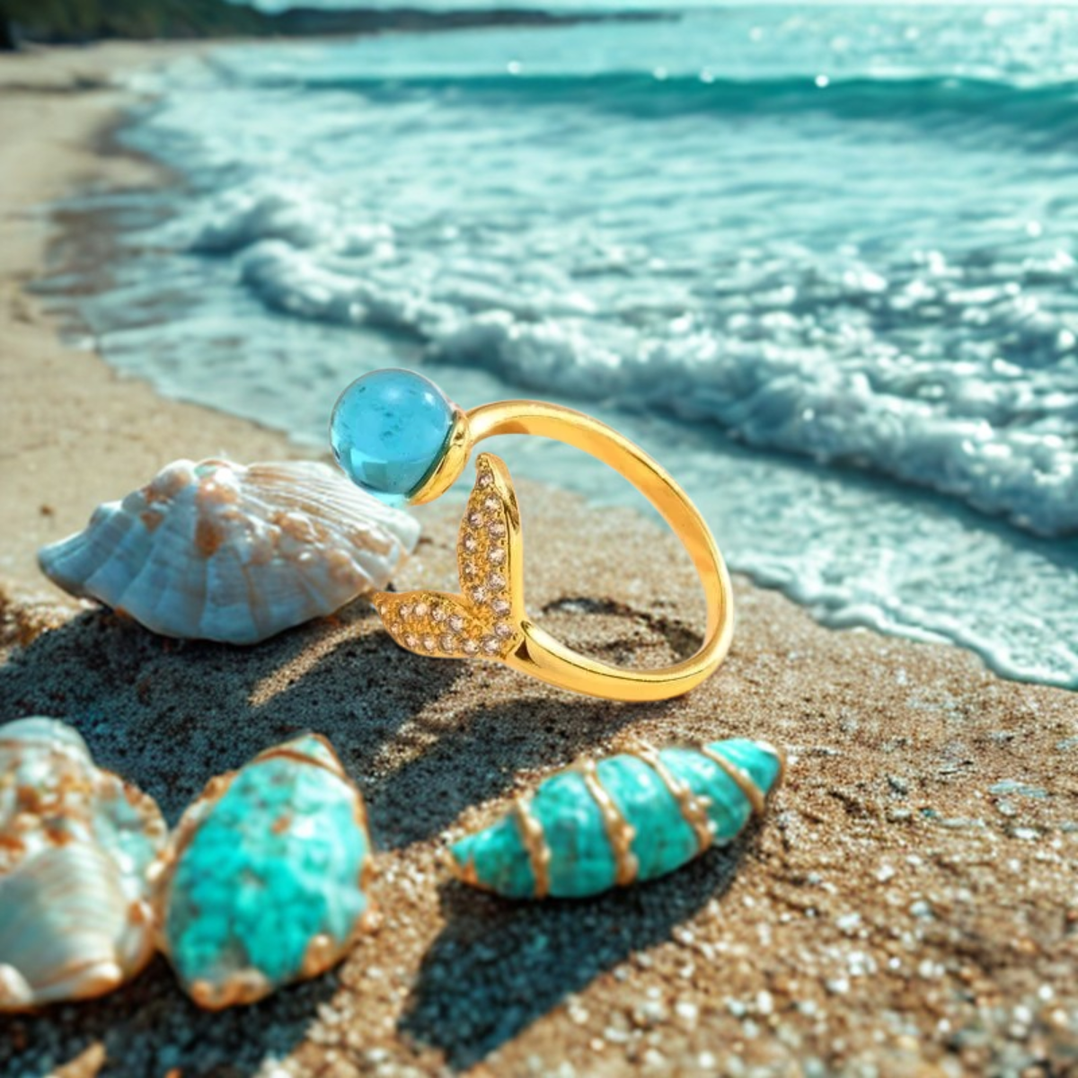 Mermaid’s Treasure Adjustable Ring