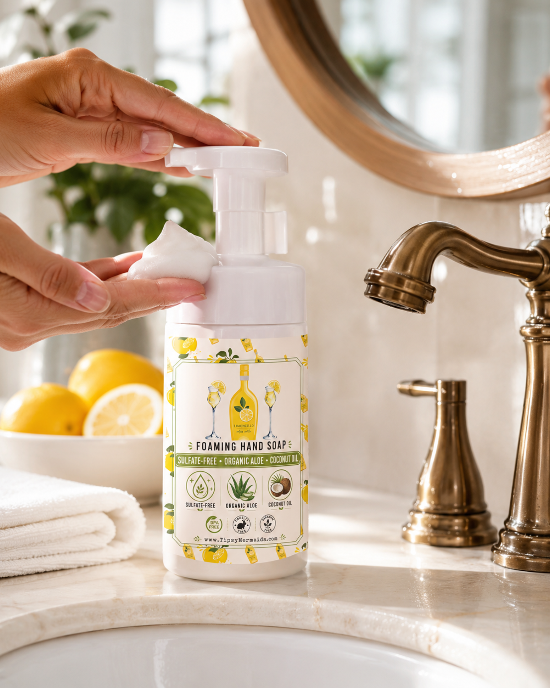 Tipsy Mermaid® Limoncello Foaming Hand Soap