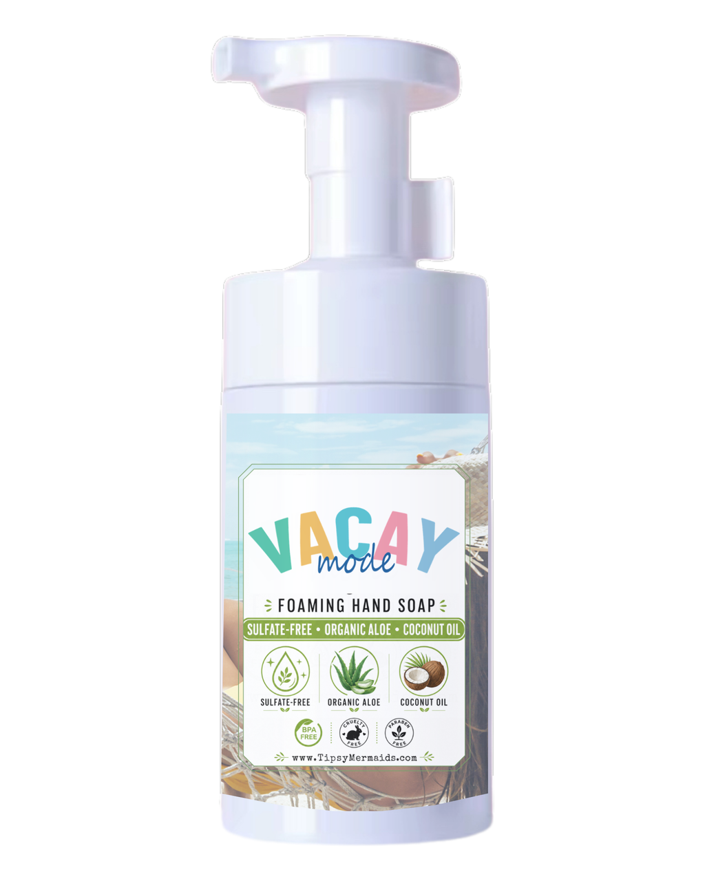 Tipsy Mermaid® Vacay Mode Foaming Hand Soap