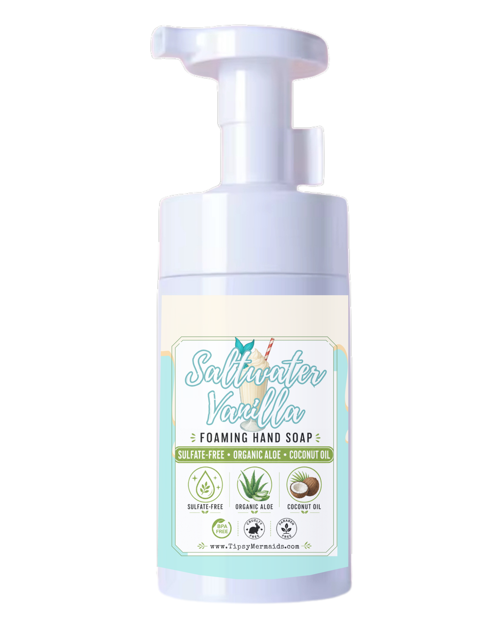 Tipsy Mermaid® Saltwater Vanilla Foaming Hand Soap