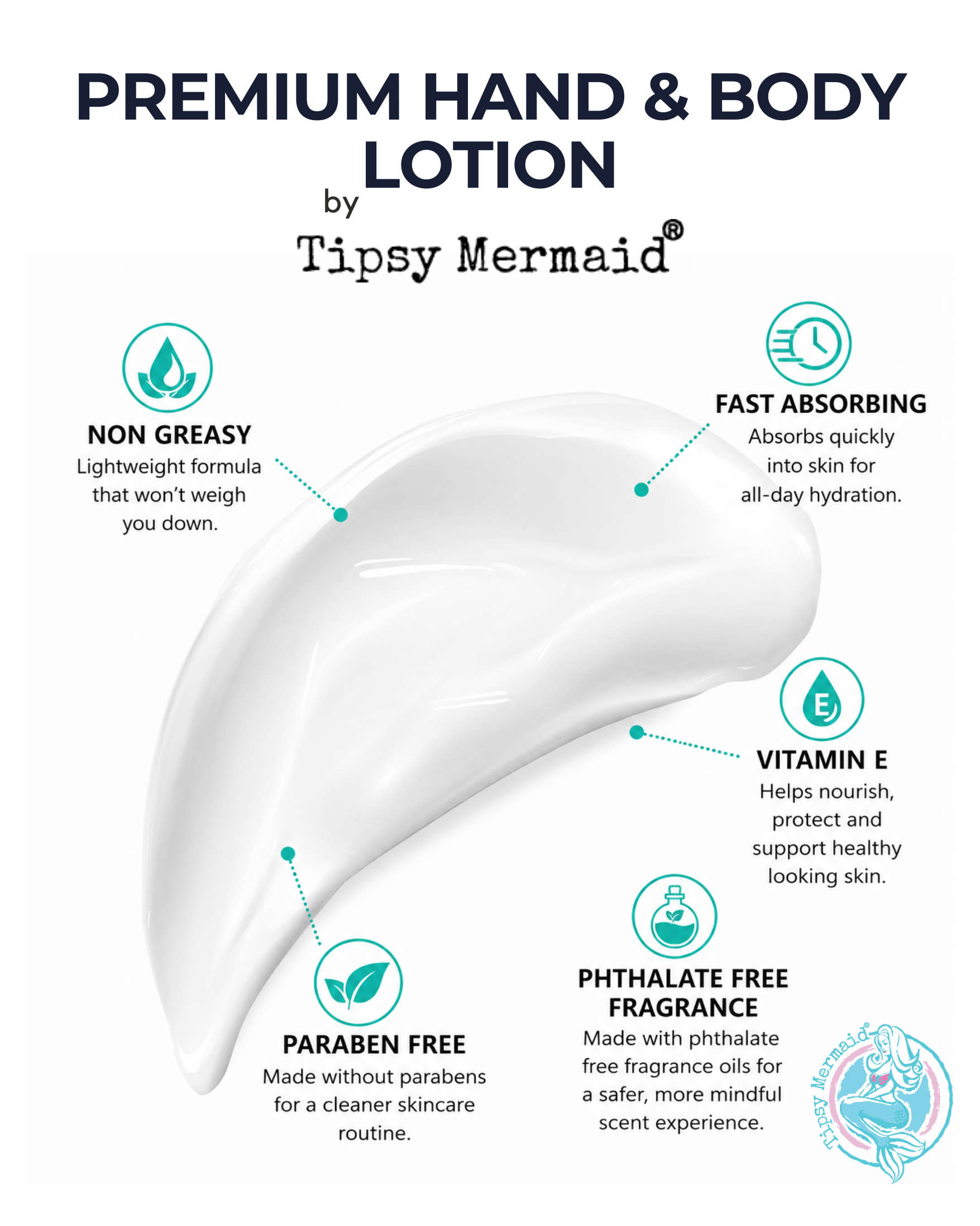 Tipsy Mermaid® Island Time Hand and Body Lotion