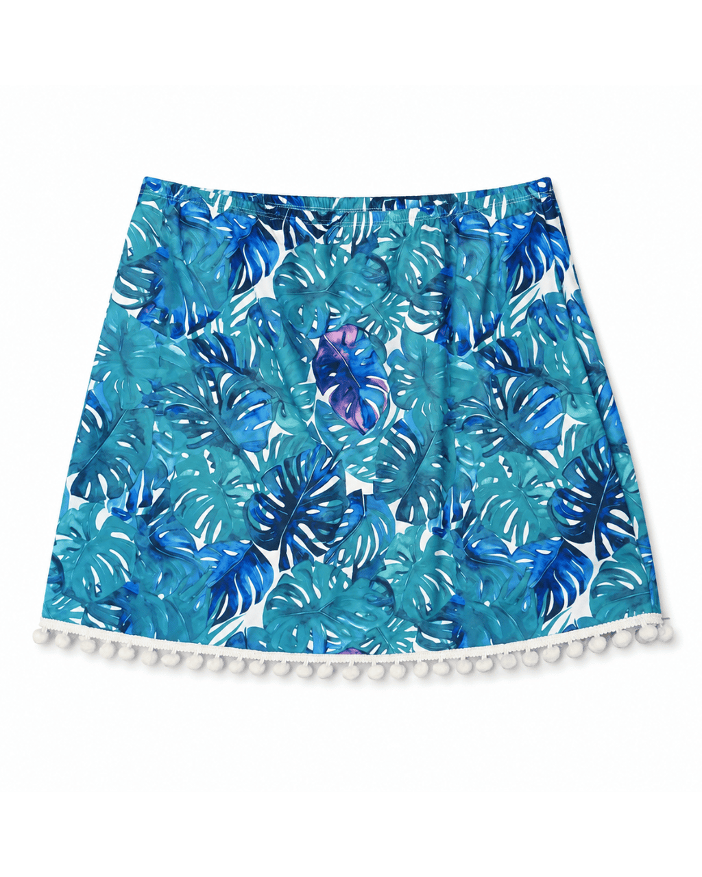Tipsy Mermaid® Serena Tropical Tide Pom-Pom Skort