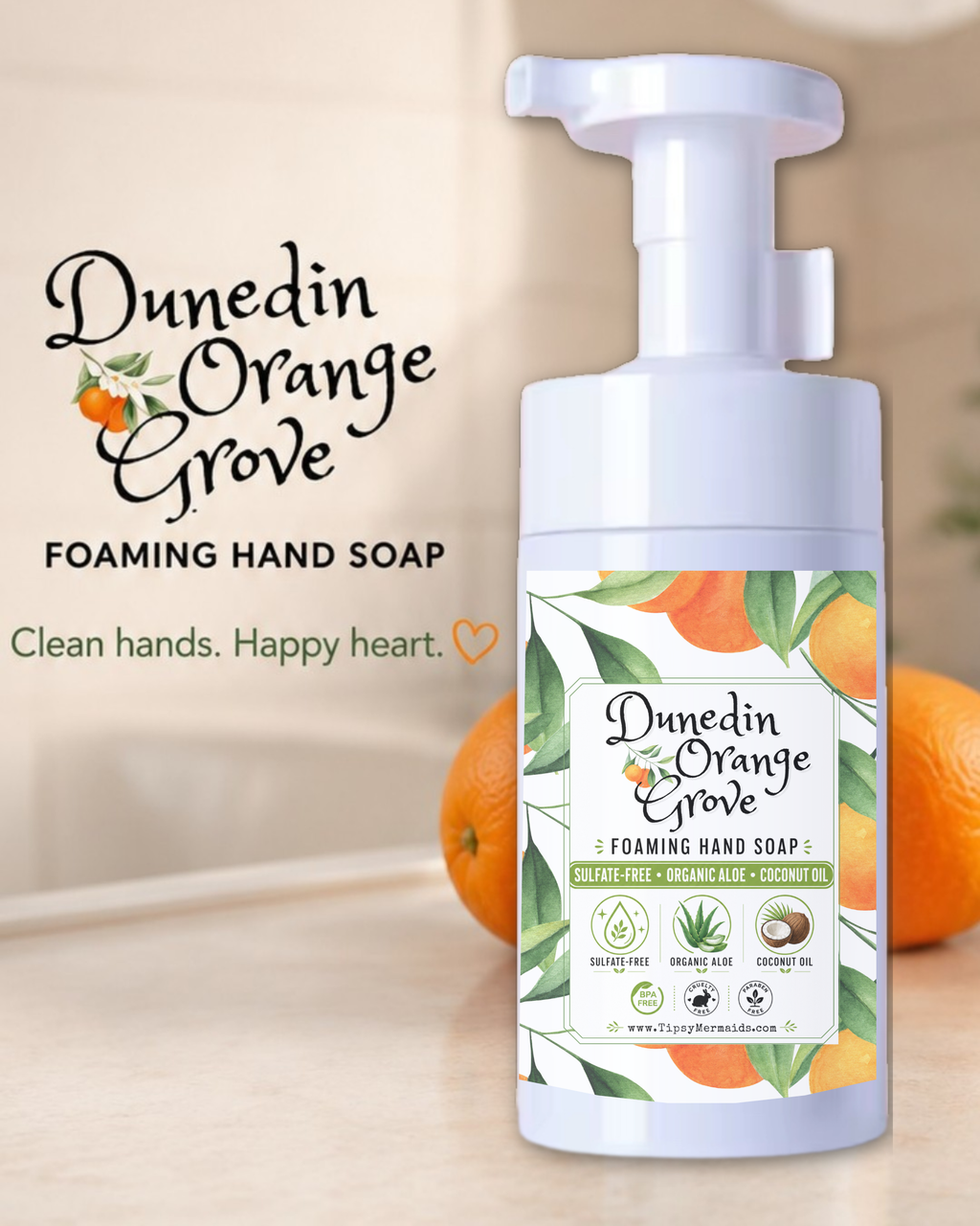 Tipsy Mermaid® Dunedin Orange Grove Foaming Hand Soap Refill