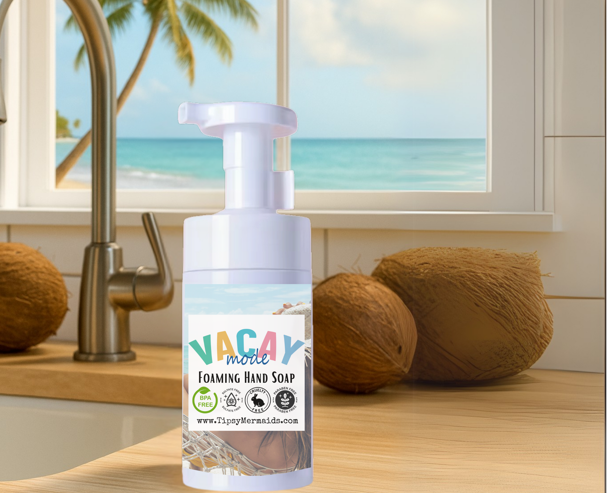 Tipsy Mermaid® Vacay Mode Foaming Hand Soap