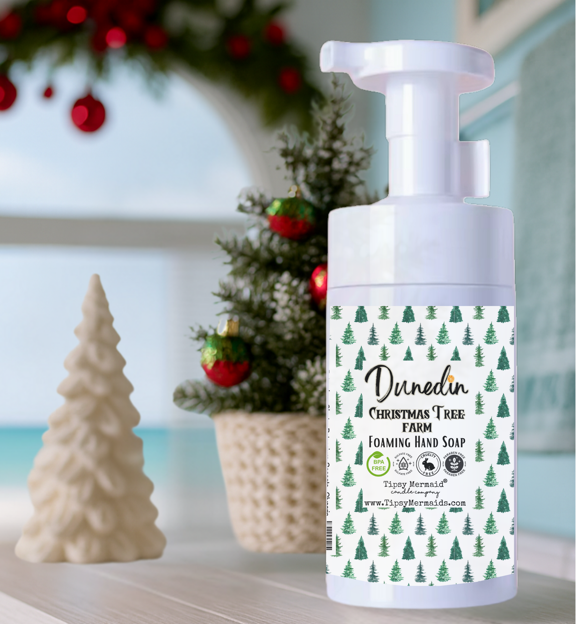 Tipsy Mermaid® Dunedin Christmas Tree Farm Foaming Hand Soap