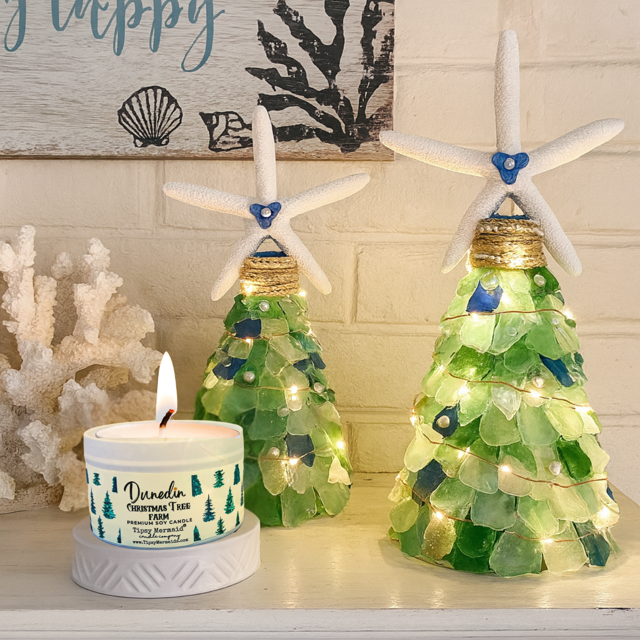 DIY Sea glass Christmas Tree Kit from Tipsy Mermaid®