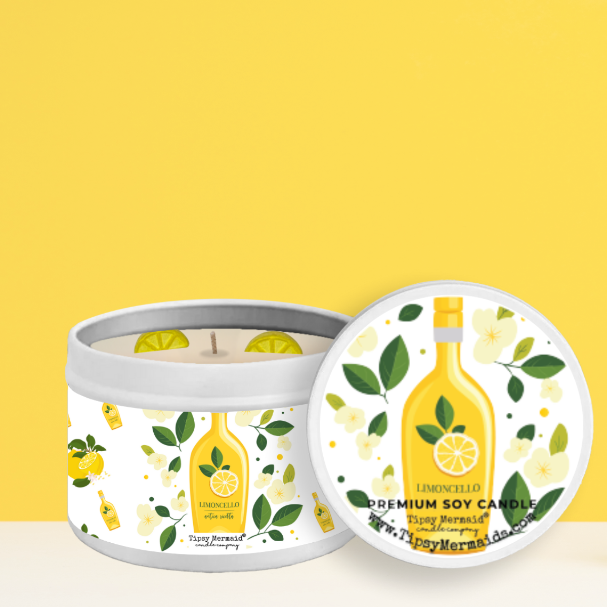 Tipsy Mermaid® Limoncello Premium Soy Candle