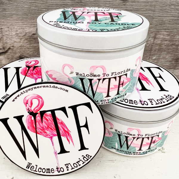 Candle- WTF, Welcome to Florida! Premium Soy Candle