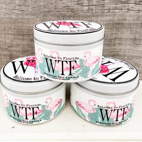 Candle- WTF, Welcome to Florida! Premium Soy Candle