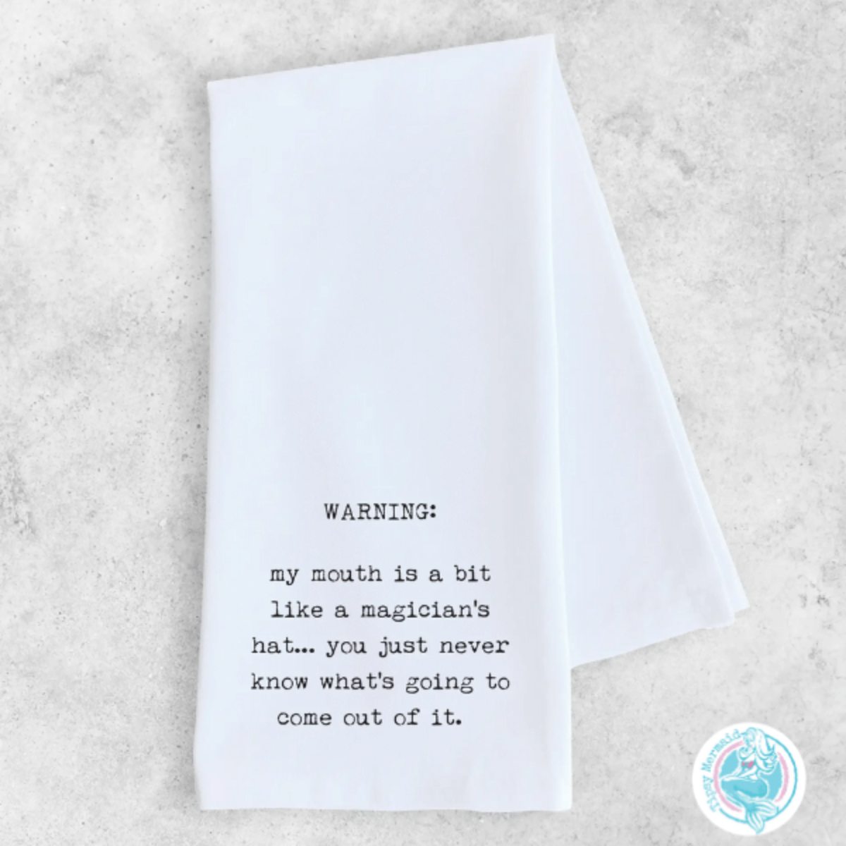 Funny Tea Towel- Magician’s Hat
