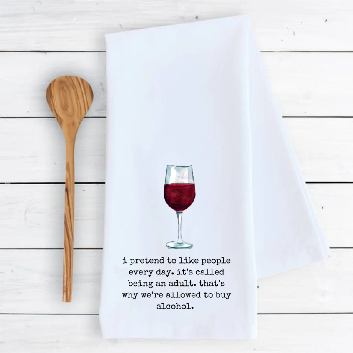 Funny Tea Towel- Being An Adult