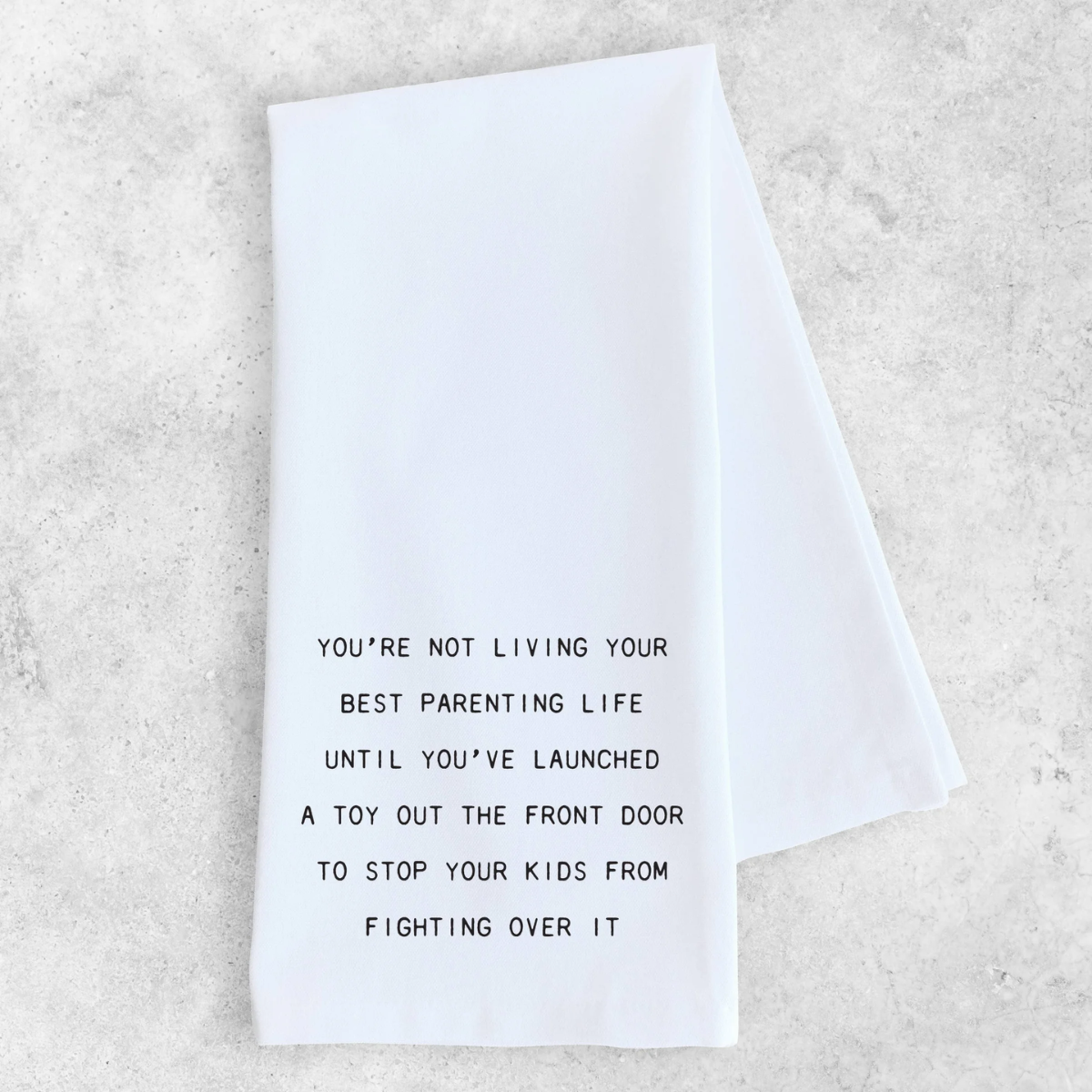 Funny Tea Towel - Living Your Best Parenting Life