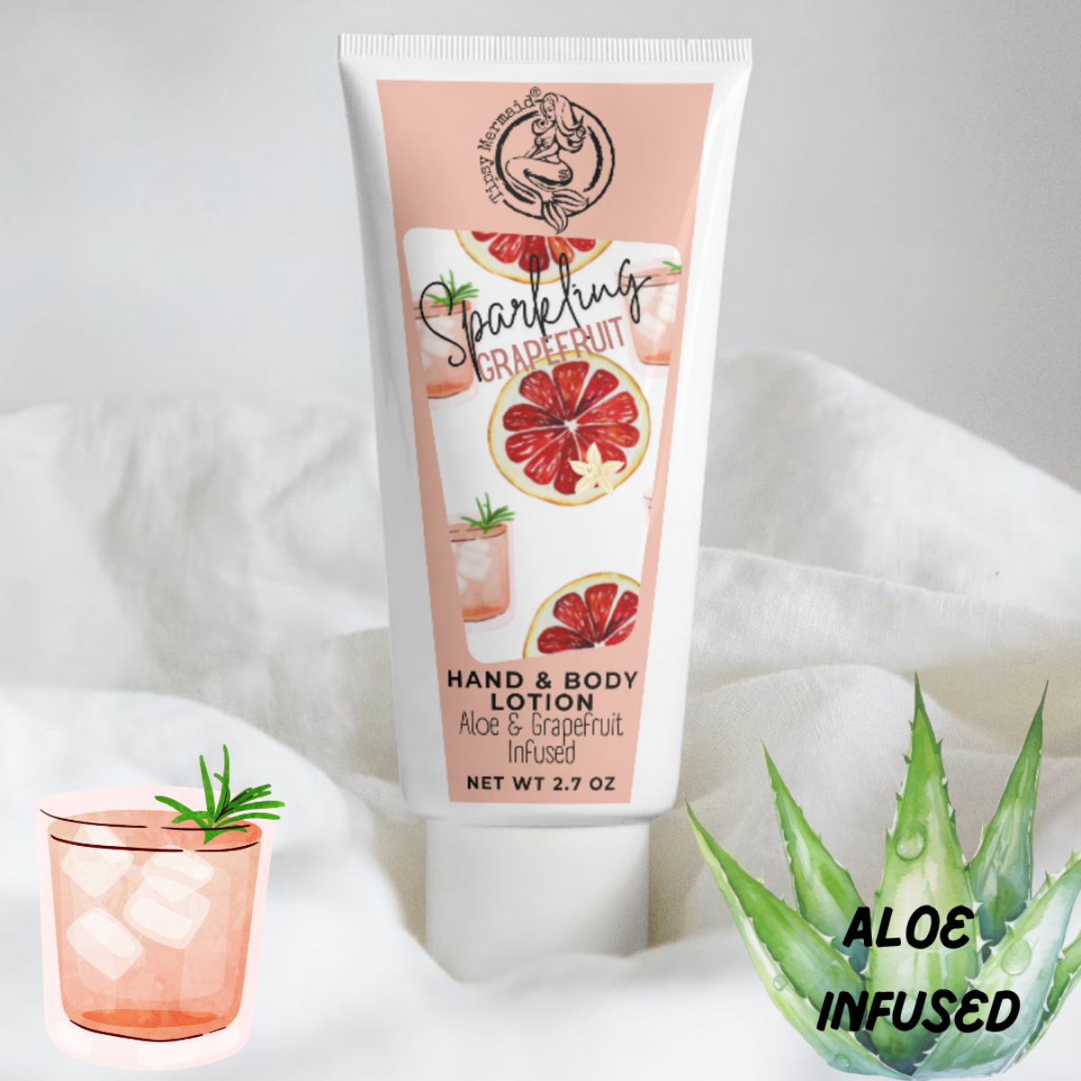 Tipsy Mermaid® Sparkling Grapefruit Hand and Body Lotion