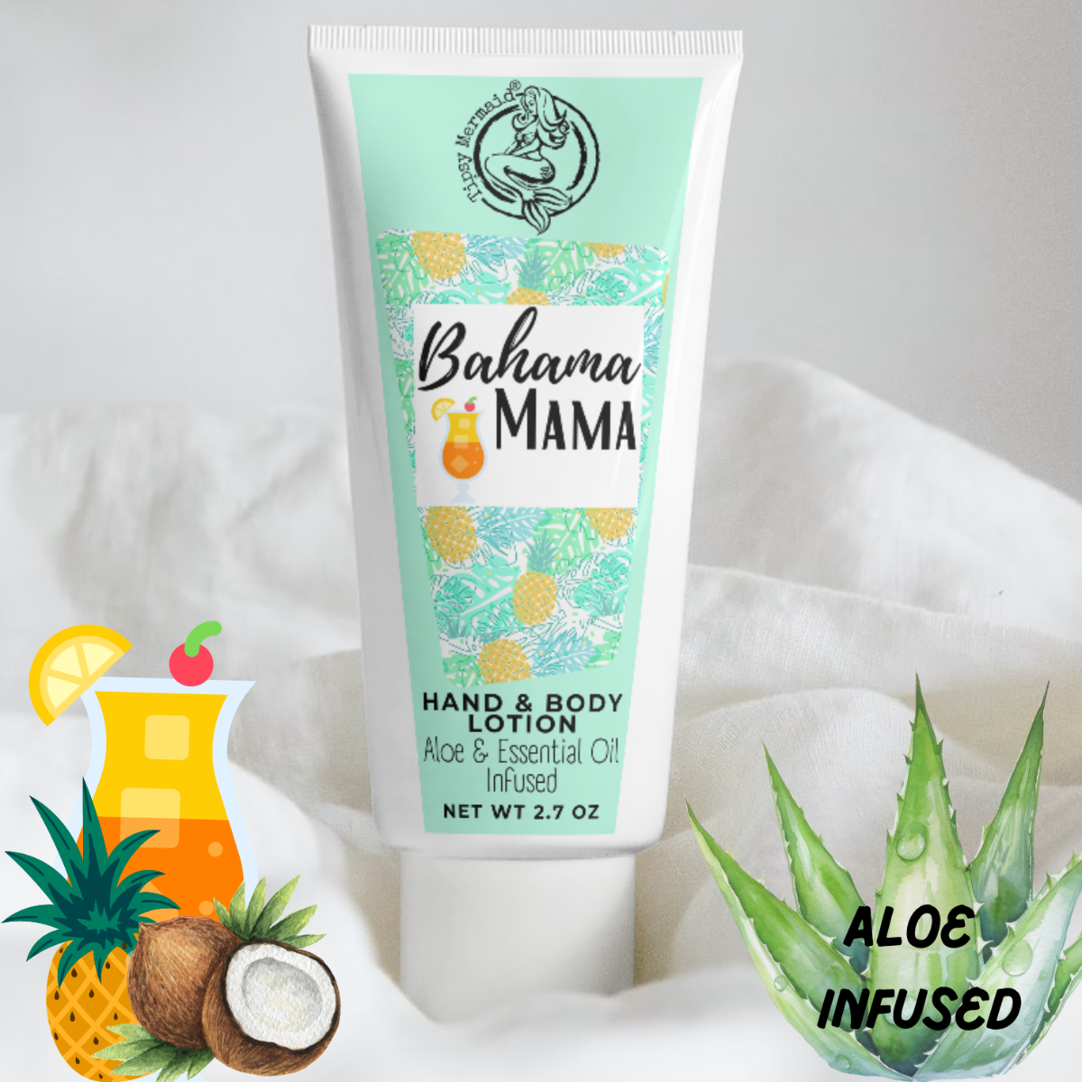Tipsy Mermaid® Bahama Mama Hand and Body Lotion