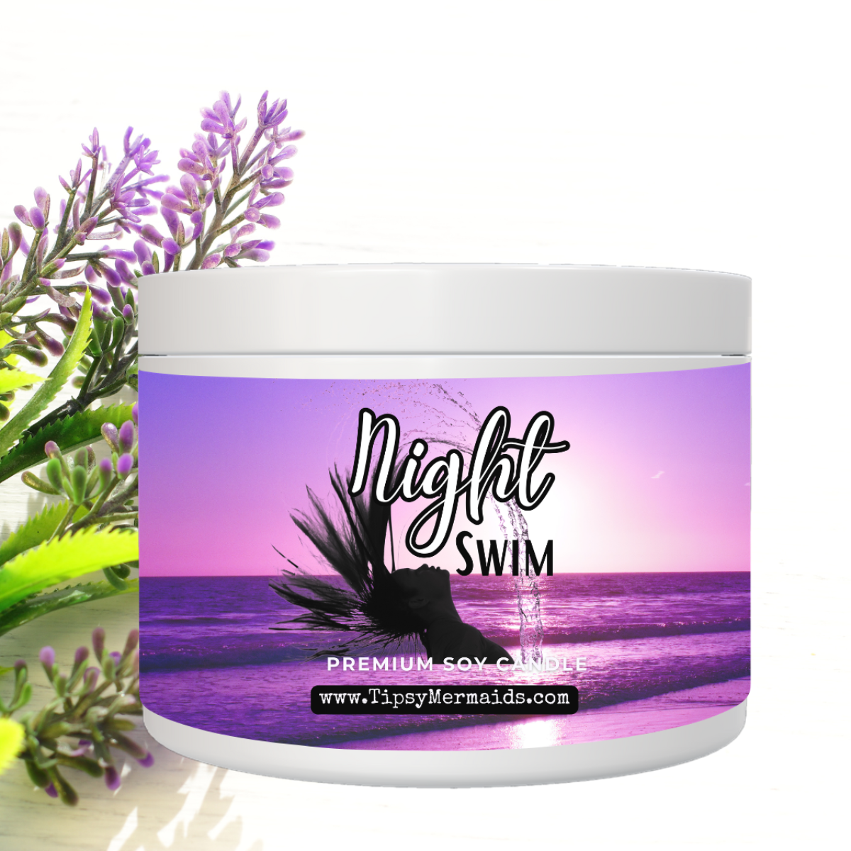 Tipsy Mermaid® Night Swim Premium Soy Candle