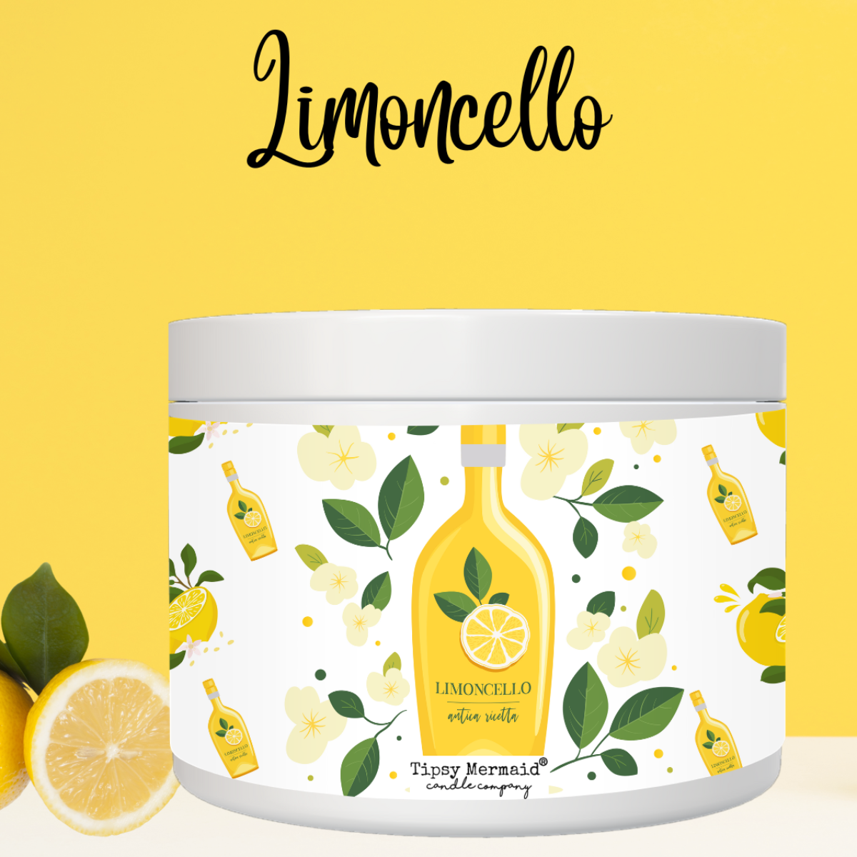Tipsy Mermaid® Limoncello Premium Soy Candle