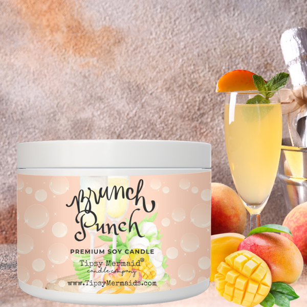 Tipsy Mermaid® Brunch Punch Premium Soy Candle and Wax Melts