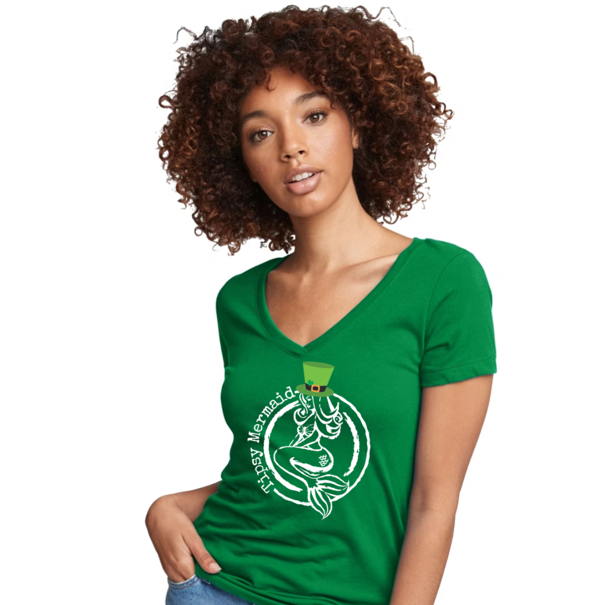 Tipsy Mermaid® St Pattys Day V Neck