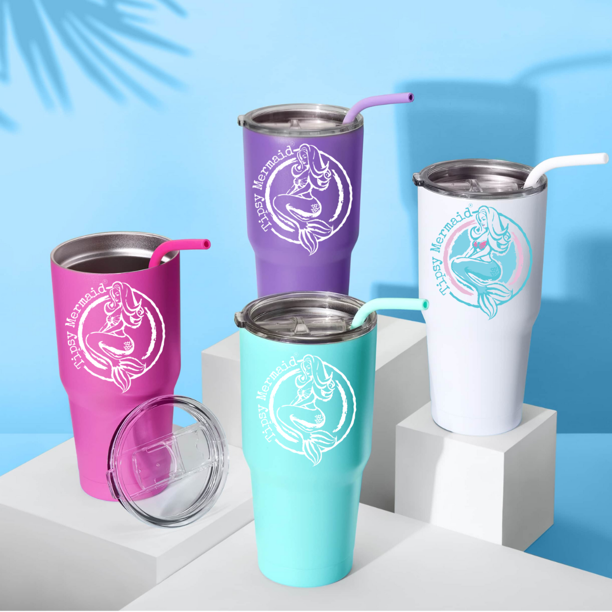 Tipsy Mermaid 30 Oz Insulated Tumbler