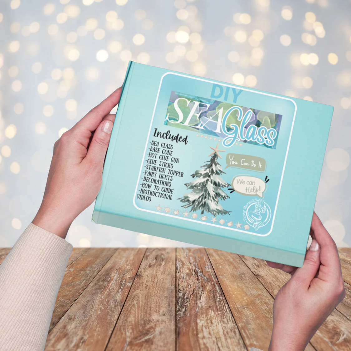 DIY Sea glass Christmas Tree Kit from Tipsy Mermaid®