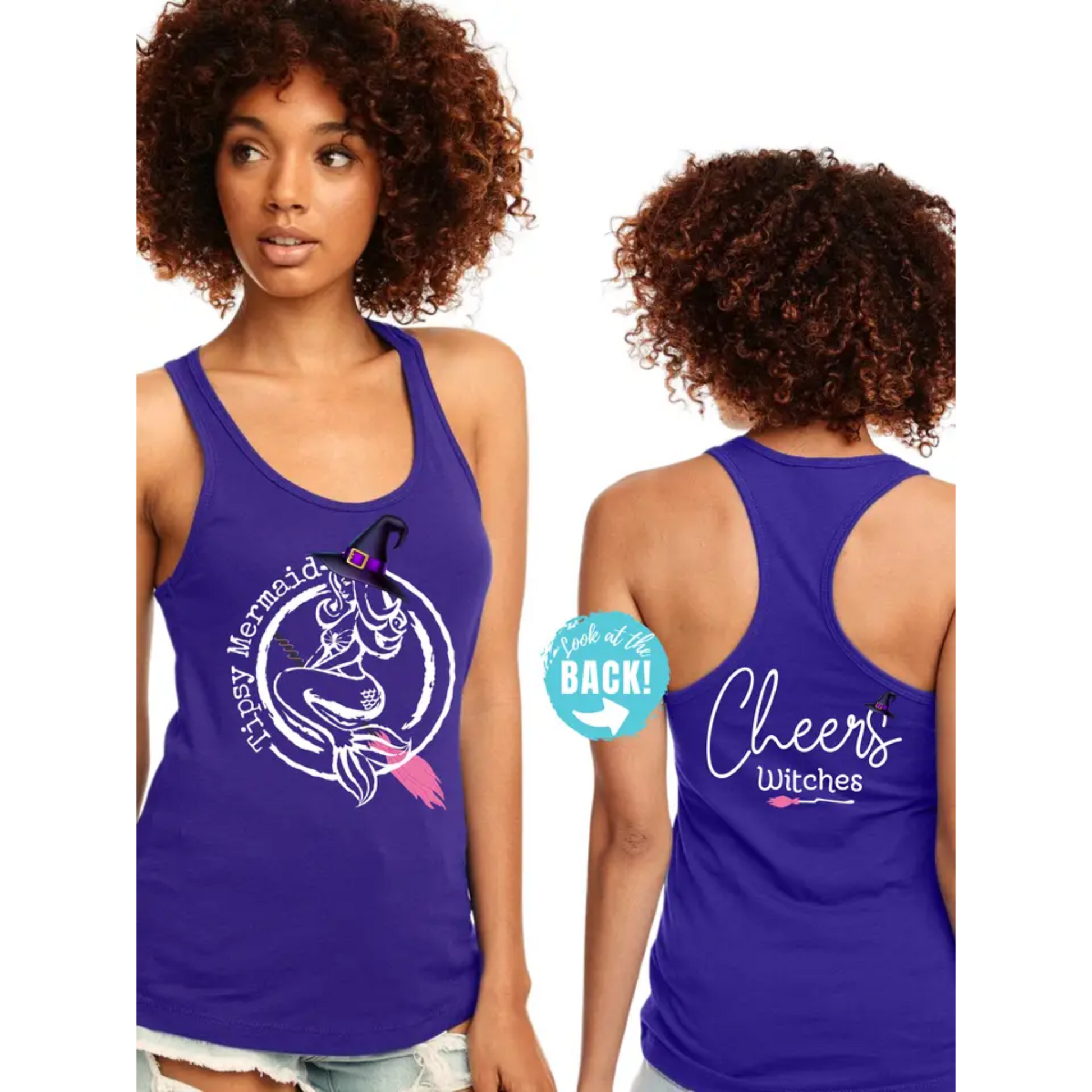 Tipsy Mermaid Special Edition Halloween Purple Tank
