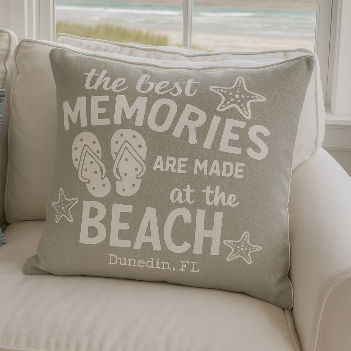 18x18 Memories at the Beach (Multiple Colors)