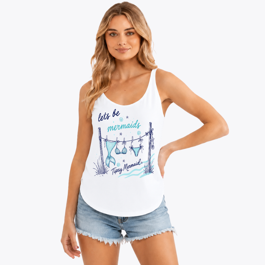 Let's be Mermaids by Tipsy Mermaid® Flowy tank