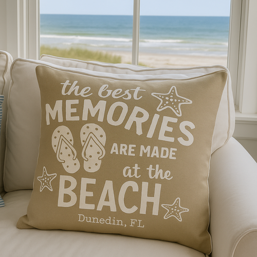 18x18 Memories at the Beach (Multiple Colors)